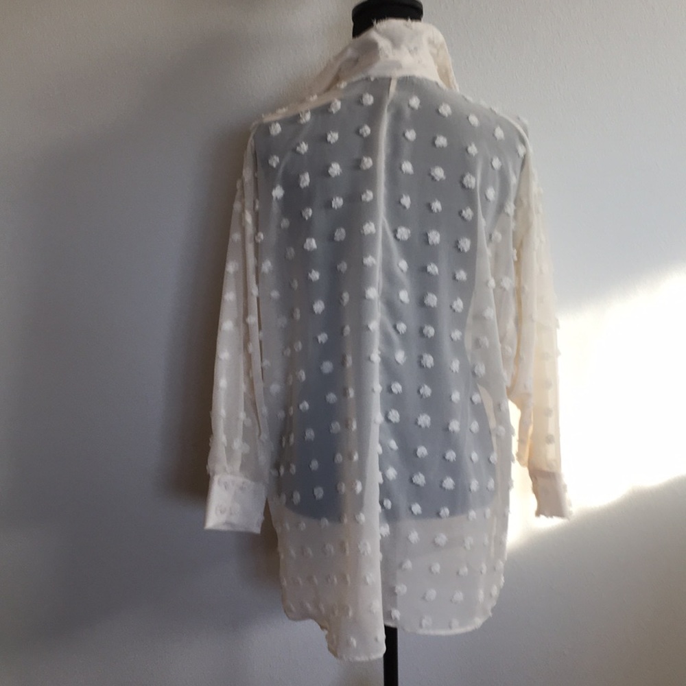 Zara ivory textured shirt - Picture 2 of 6
